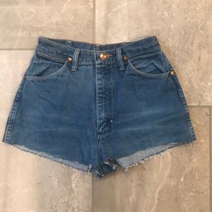 Wrangler Shorts - Vintage Wrangler Cut Off Shorts Wrangler Shorts - Vintage Wrangler Cut Off Shorts